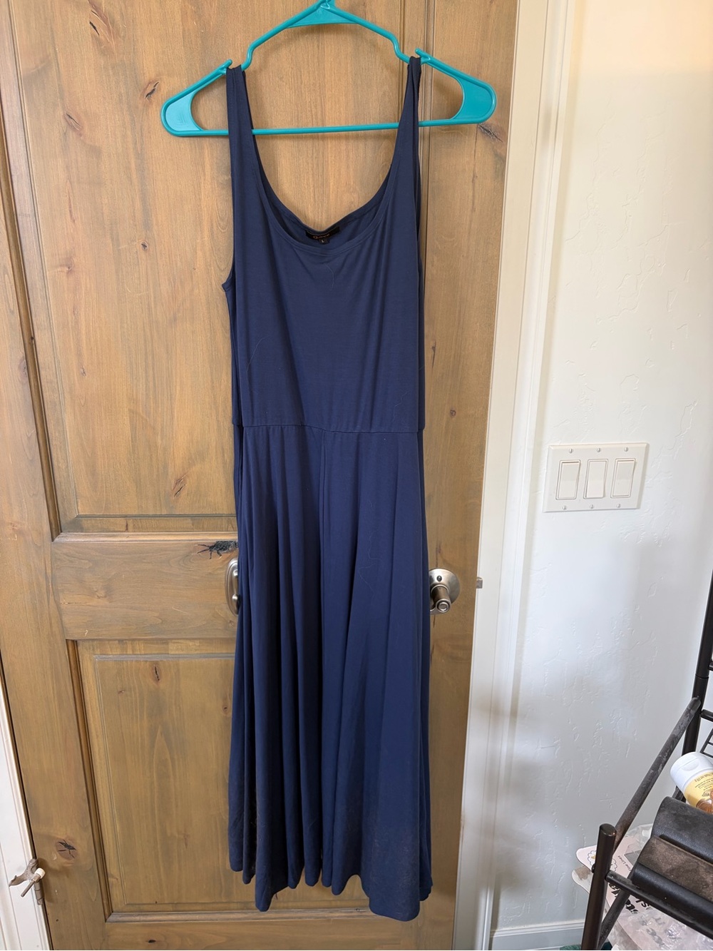 Large Navy Quince Maxi Dress